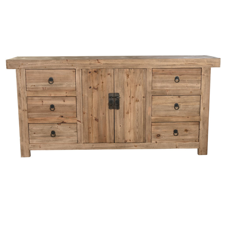 Ebern Designs Jamilex 180Cm Wide 6 Drawer Solid Wood Sideboard